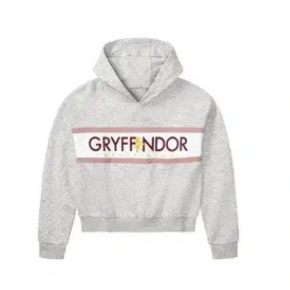 Wizarding World| Harry Potter Gryffindor Kids Hoodie – Light Gray – Size 8–10Y